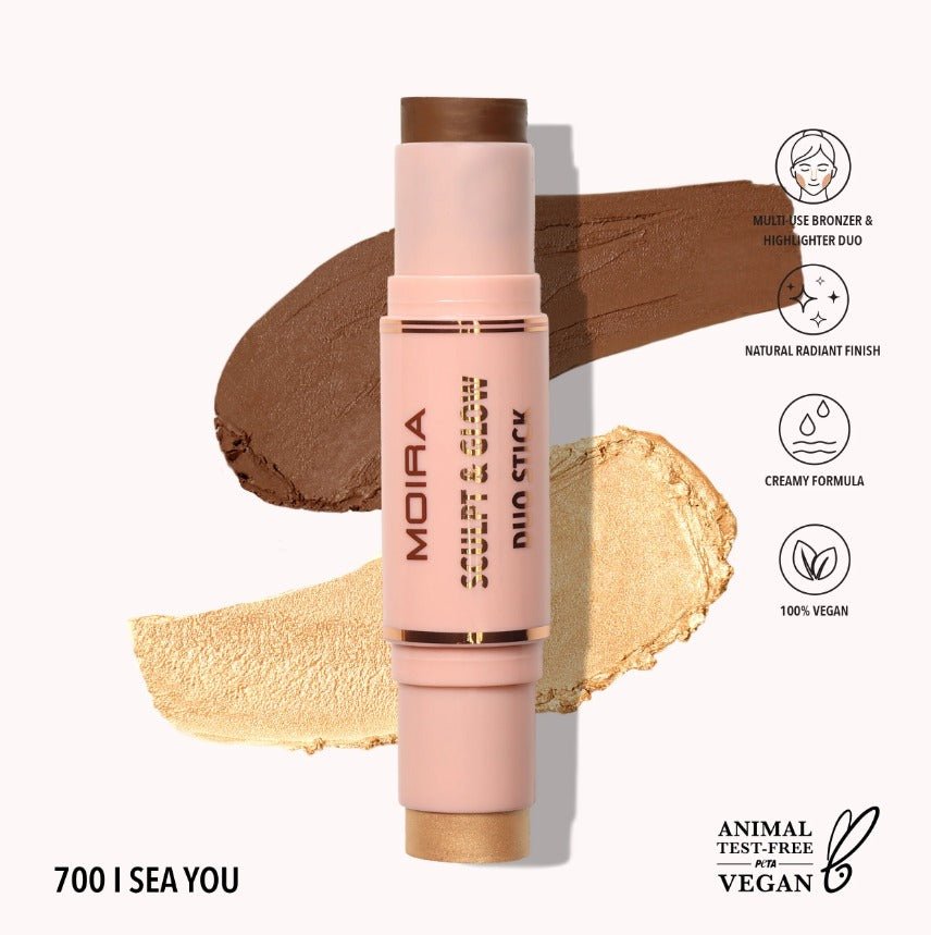 Glamour Us_Moira_Makeup_Sculpt &amp; Glow Duo Stick_I Sea You_SGDS700 The best affordable Latina and Mexican makeup, beauty and cosmetics supply store in Chula Vista, San Diego