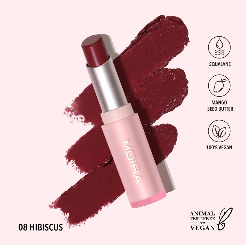Glamour Us_Moira_Makeup_Signature Lipstick_Hibiscus_SLS008 The best affordable Latina and Mexican makeup, beauty and cosmetics supply store in Chula Vista, San Diego