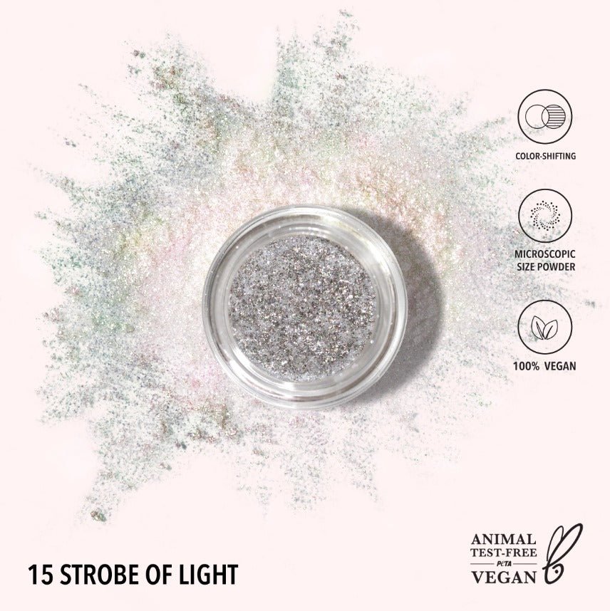 Glamour Us_Moira_Makeup_Starstruck Chrome Loose Powder_Strobe Of Light_SCLP015 The best affordable Latina and Mexican makeup, beauty and cosmetics supply store in Chula Vista, San Diego