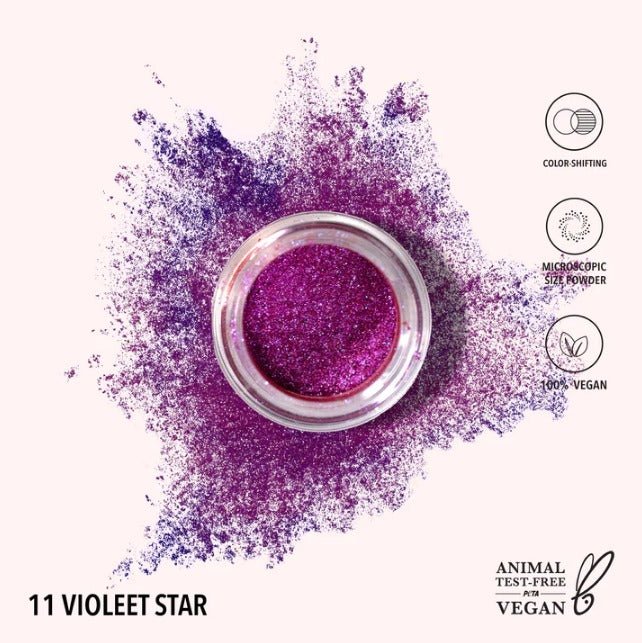 Glamour Us_Moira_Makeup_Starstruck Chrome Loose Powder_Violet Star_SCLP011