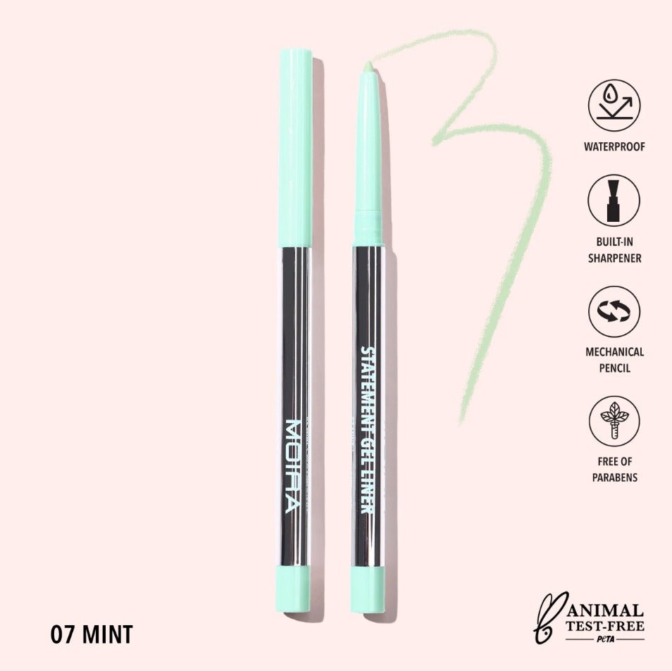 Glamour Us_Moira_Makeup_Statement Gel Eyeliner_Mint_STL007 The best affordable Latina and Mexican makeup, beauty and cosmetics supply store in Chula Vista, San Diego