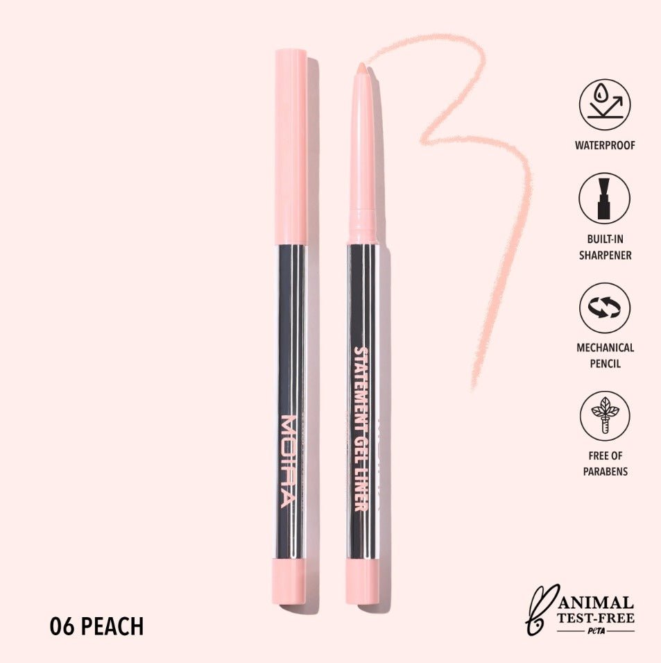 Glamour Us_Moira_Makeup_Statement Gel Eyeliner_Peach_STL006 The best affordable Latina and Mexican makeup, beauty and cosmetics supply store in Chula Vista, San Diego