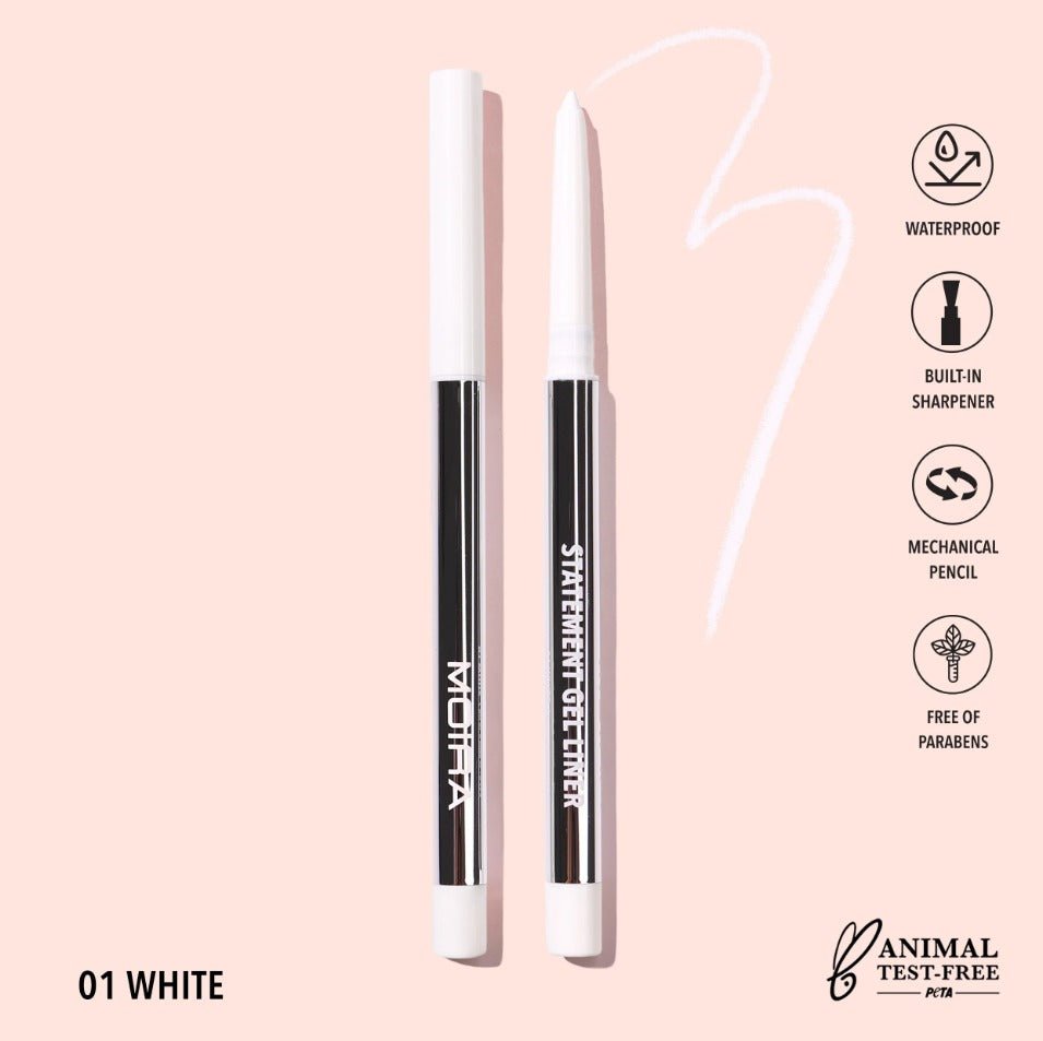 Glamour Us_Moira_Makeup_Statement Gel Eyeliner_White_STL001 The best affordable Latina and Mexican makeup, beauty and cosmetics supply store in Chula Vista, San Diego