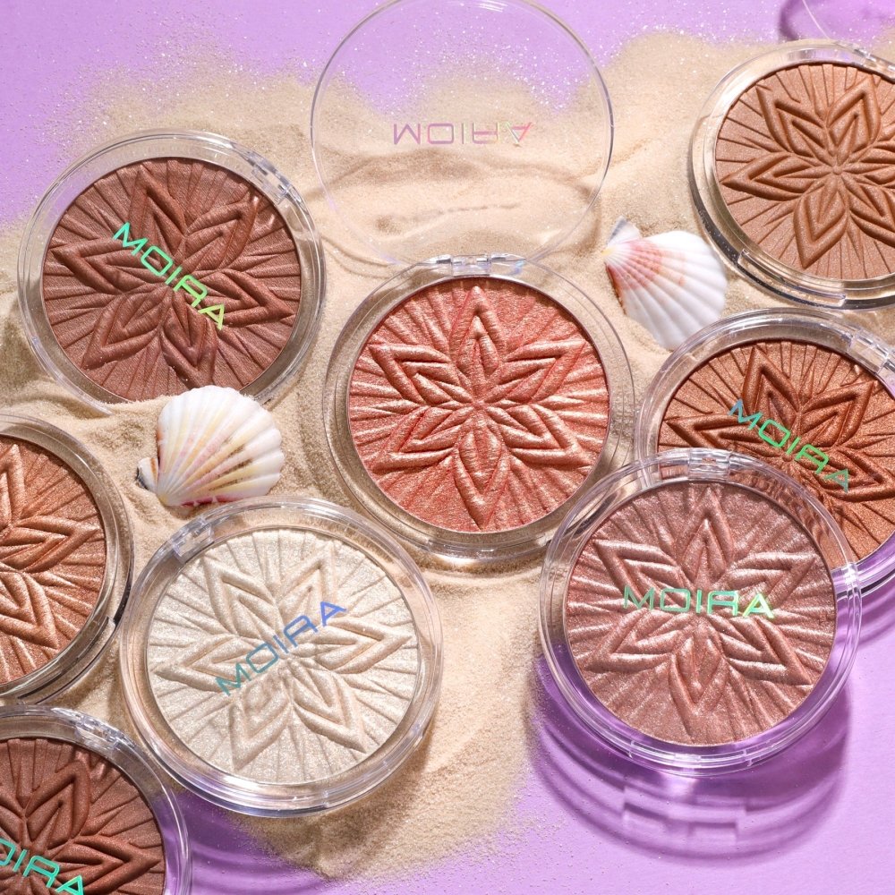 Glamour Us_Moira_Makeup_Sun Glow Face &amp; Body Highlighter_Sweet Champagne_SGH001 The best affordable Latina and Mexican makeup, beauty and cosmetics supply store in Chula Vista, San Diego