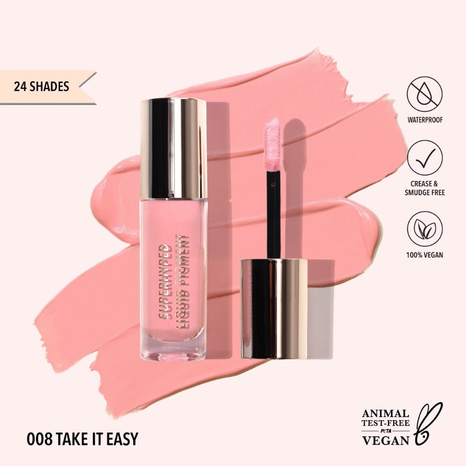 Glamour Us_Moira_Makeup_Superhyped Liquid Pigment_Take it Easy_SLP008 The best affordable Latina and Mexican makeup, beauty and cosmetics supply store in Chula Vista, San Diego