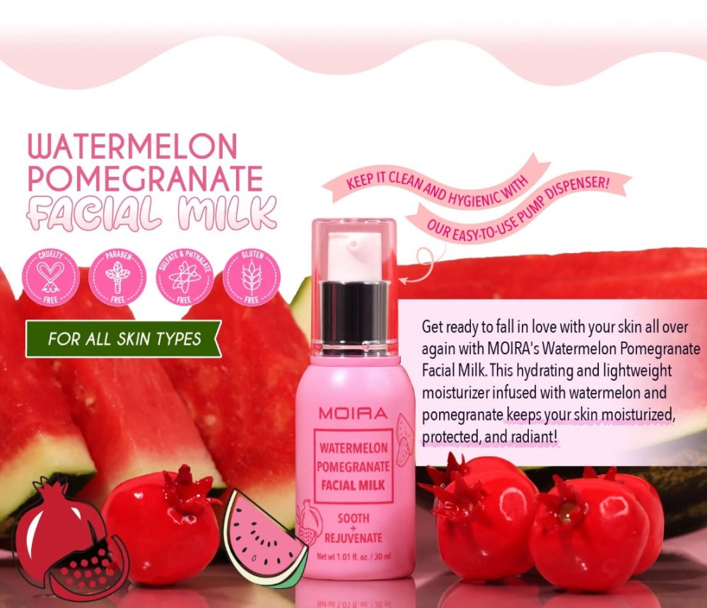 Glamour Us_Moira_Skincare_Watermelon Pomegranate Facial Milk__FMK002