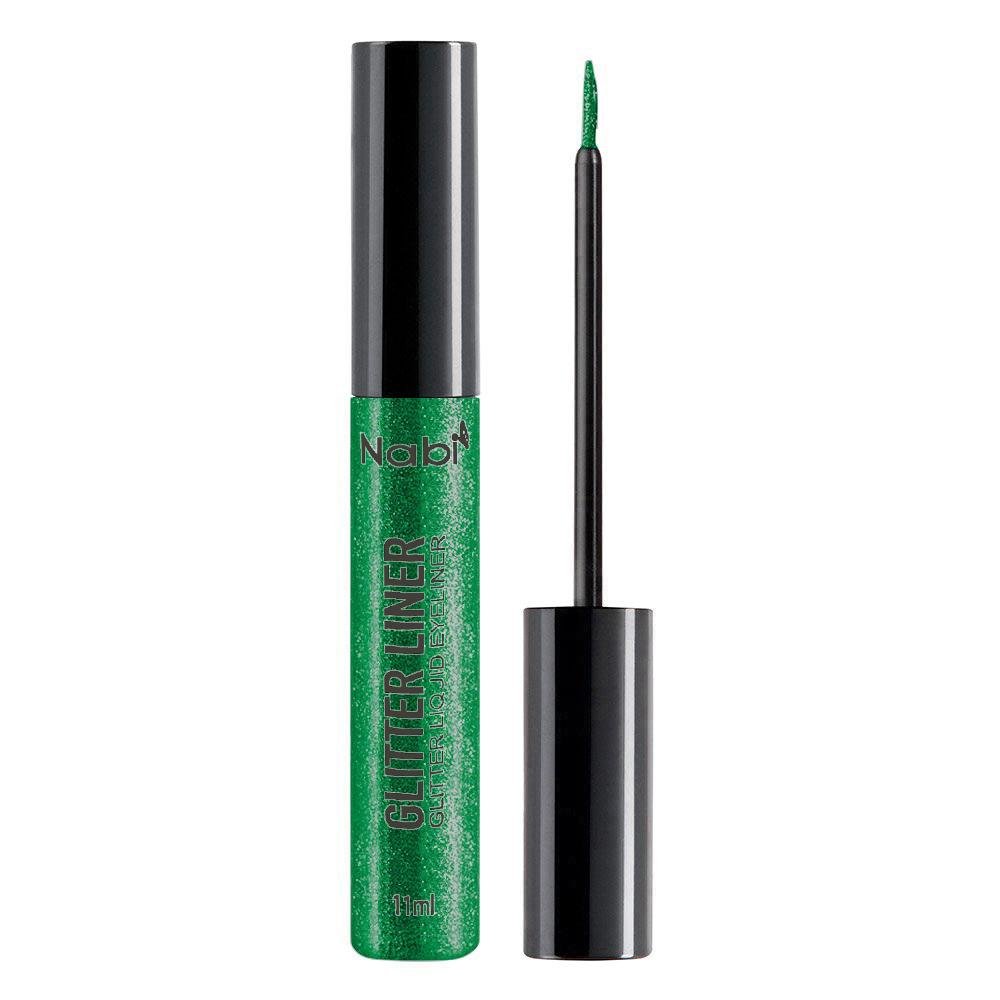 Glamour Us_Nabi_Makeup_Glitter Liquid Eyeliner_Green_ELG72 - 5 The best affordable Latina and Mexican makeup, beauty and cosmetics supply store in Chula Vista, San Diego