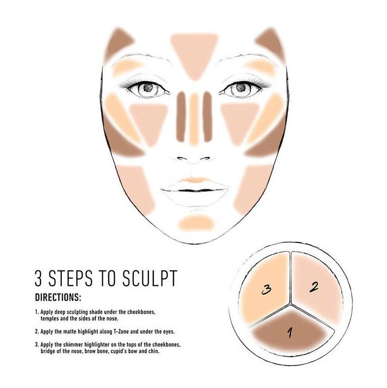 NYX 3 Steps to Sculpt Face Palette | Glamour Us