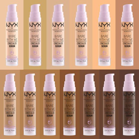 Glamour Us_NYX_Makeup_Bare With Me Concealer Serum_Fair_BWMCCS01 The best affordable Latina and Mexican makeup, beauty and cosmetics supply store in Chula Vista, San Diego
