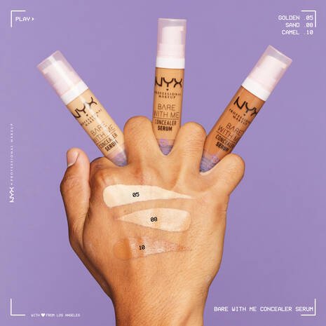 Glamour Us_NYX_Makeup_Bare With Me Concealer Serum_Fair_BWMCCS01 Latina makeup, beauty and skincare supply store Mexican makeup products