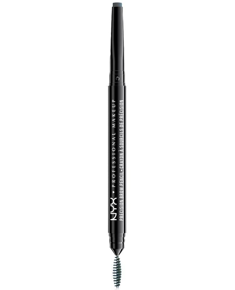 Glamour Us_NYX_Makeup_Dual-Ended Precision Brow Pencil_Black_PBP06