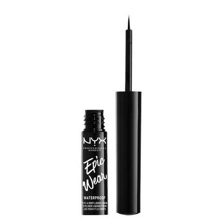 Glamour Us_NYX_Makeup_Epic Wear Matte Waterproof Liquid Eyeliner_Black_EWSPLL01 The best affordable Latina and Mexican makeup, beauty and cosmetics supply store in Chula Vista, San Diego
