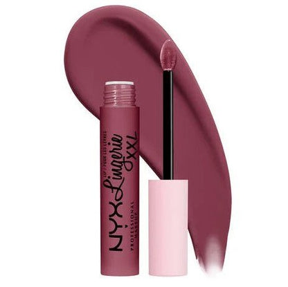 Glamour Us_NYX_Makeup_Lip Lingerie XXL Matte Liquid Lipstick_Bust-ed_LXXL14