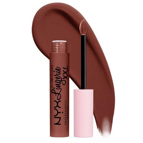 Glamour Us_NYX_Makeup_Lip Lingerie XXL Matte Liquid Lipstick_Low Cut_LXXL10 The best affordable Latina and Mexican makeup, beauty and cosmetics supply store in Chula Vista, San Diego
