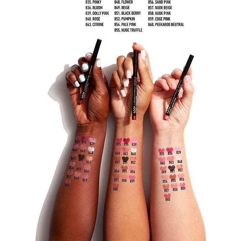 Glamour Us_NYX_Makeup_Slim Lip Liner Pencil_Bloom (NLC)_SPL836 Latina makeup, beauty and skincare supply store Mexican makeup products