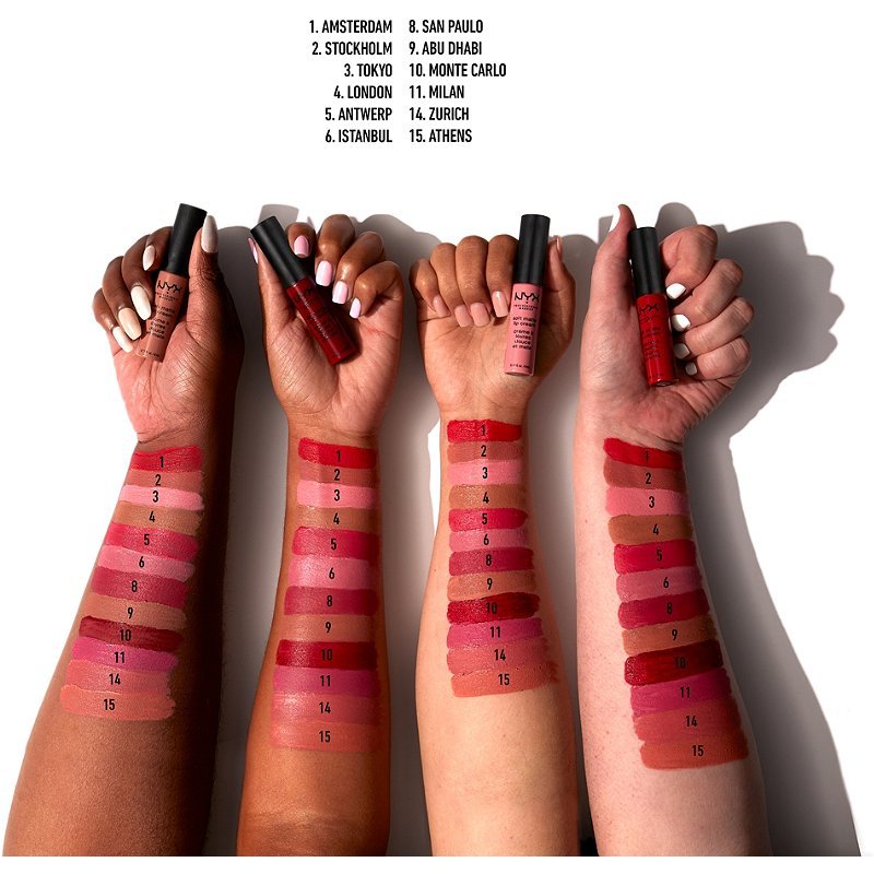 Glamour Us_NYX_Makeup_Soft Matte Lip Cream_Amsterdam_SMLC01 Latina makeup, beauty and skincare supply store Mexican makeup products