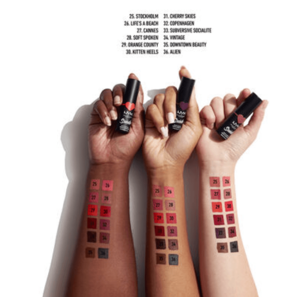 Glamour Us_NYX_Makeup_Suede Matte Lipstick_Dainty Daze_SDMLS02 The best affordable Latina and Mexican makeup, beauty and cosmetics supply store in Chula Vista, San Diego