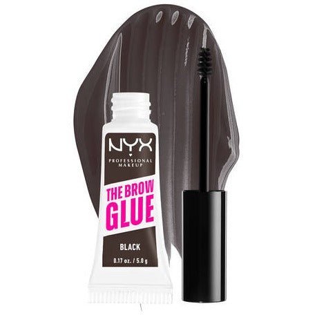 Glamour Us_NYX_Makeup_The Brow Glue Instant Eyebrow Styler Gel_Black_TBG05 The best affordable Latina and Mexican makeup, beauty and cosmetics supply store in Chula Vista, San Diego