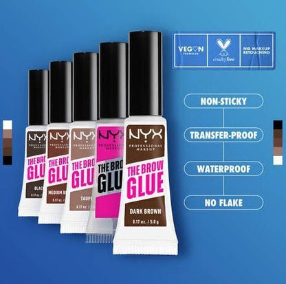 Glamour Us_NYX_Makeup_The Brow Glue Instant Eyebrow Styler Gel_Clear_TBG01 The best affordable Latina and Mexican makeup, beauty and cosmetics supply store in Chula Vista, San Diego