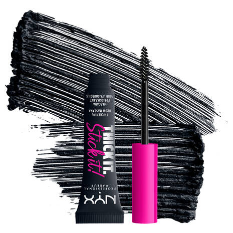 Glamour Us_NYX_Makeup_Thick It Stick It! Eyebrow Gel_Black_TISI08 The best affordable Latina and Mexican makeup, beauty and cosmetics supply store in Chula Vista, San Diego