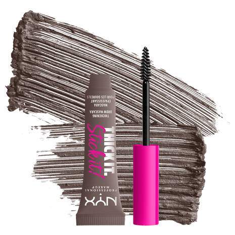 Glamour Us_NYX_Makeup_Thick It Stick It! Eyebrow Gel_Cool Ash Brown_TISI05 The best affordable Latina and Mexican makeup, beauty and cosmetics supply store in Chula Vista, San Diego
