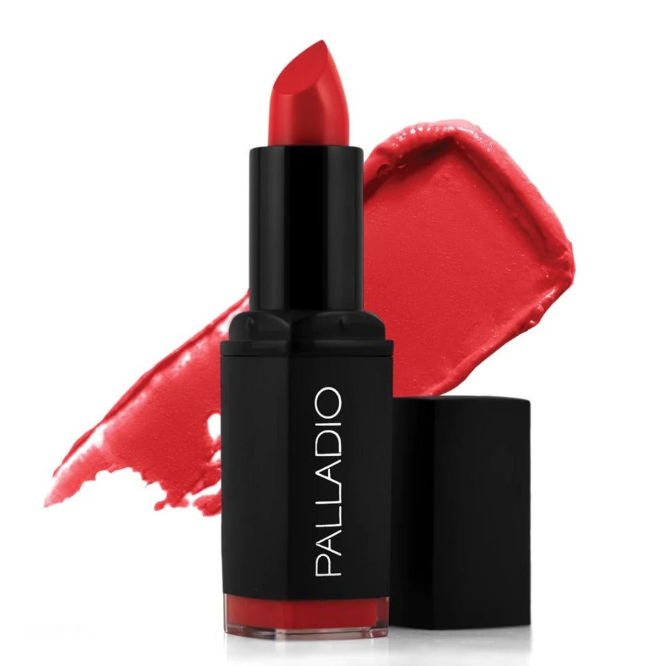 Glamour Us_Palladio_Makeup_Dreamy Matte Lipstick_Scarlet_HLM03 The best affordable Latina and Mexican makeup, beauty and cosmetics supply store in Chula Vista, San Diego