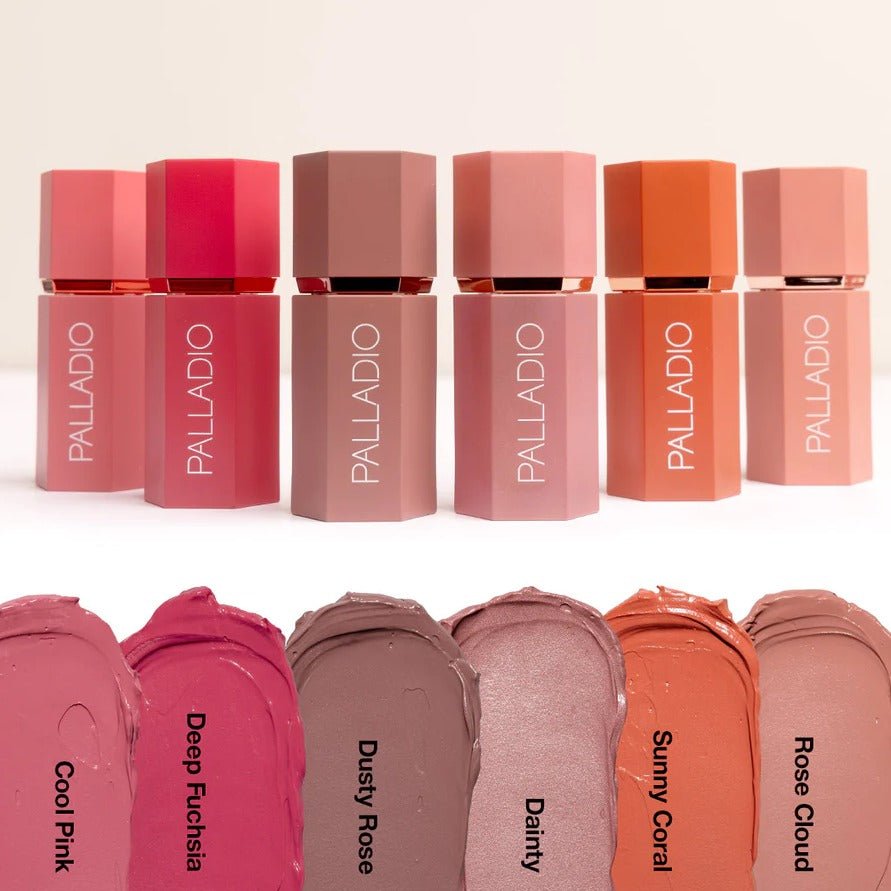 Glamour Us_Palladio_Makeup_Liquid Blush | 2 - In - 1 Cheek &amp; Lip Cream_Deep Fuchsia_LIB06 The best affordable Latina and Mexican makeup, beauty and cosmetics supply store in Chula Vista, San Diego