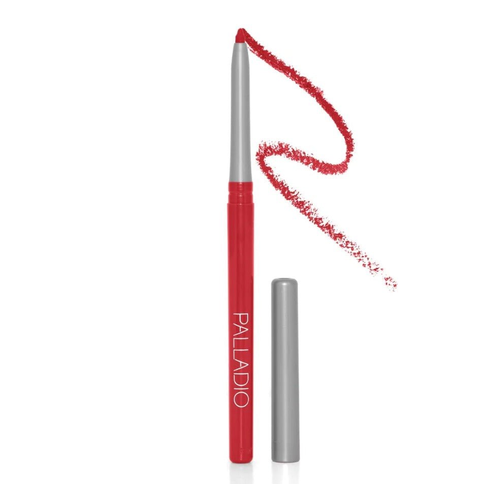 Glamour Us_Palladio_Makeup_Retractable Waterproof Lip Liner Pencil_Red Rose_PRL03 The best affordable Latina and Mexican makeup, beauty and cosmetics supply store in Chula Vista, San Diego