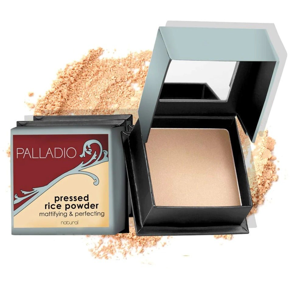 Glamour Us_Palladio_Makeup_Rice Pressed Face Powder_Natural_RPP02 The best affordable Latina and Mexican makeup, beauty and cosmetics supply store in Chula Vista, San Diego