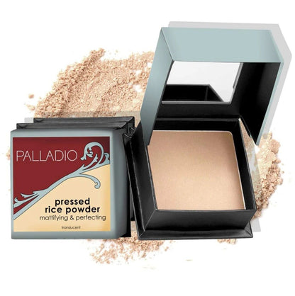 Glamour Us_Palladio_Makeup_Rice Pressed Face Powder_Translucent_RPP01