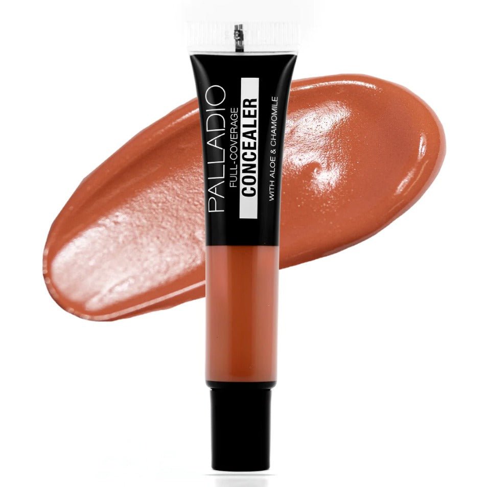 Glamour Us_Palladio_Makeup_Under Eyes Disguise Full - Coverage Concealer_Peach Tea_PCT12 The best affordable Latina and Mexican makeup, beauty and cosmetics supply store in Chula Vista, San Diego