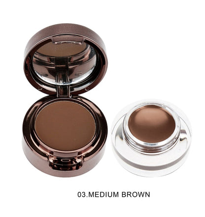 Glamour Us_Prolux_Makeup_Eyebrow Powder &amp; Gel Kit_Medium Brown_K486 / MI200