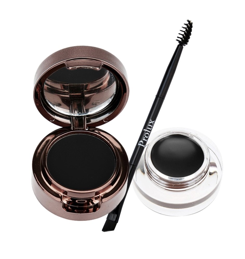 Glamour Us_Prolux_Makeup_Eyebrow Powder &amp; Gel Kit_Soft Brown_K - 486 The best affordable Latina and Mexican makeup, beauty and cosmetics supply store in Chula Vista, San Diego