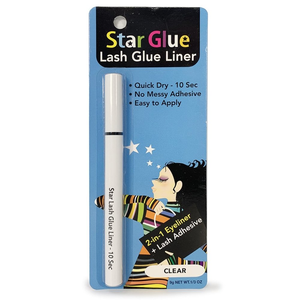 Glamour Us_Star Glue_Lashes_Clear - Lash Glue Eye Liner Adhesive 9 g.__STAR-GLUE-GLUELINER-Clear