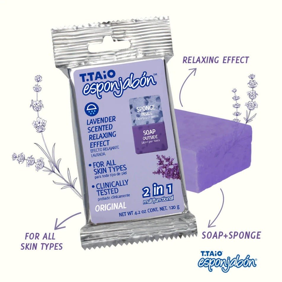 Glamour Us_T.TAiO_Skincare_Esponjabon Relajante de Lavanda__TTAIO - LAVENDER The best affordable Latina and Mexican makeup, beauty and cosmetics supply store in Chula Vista, San Diego