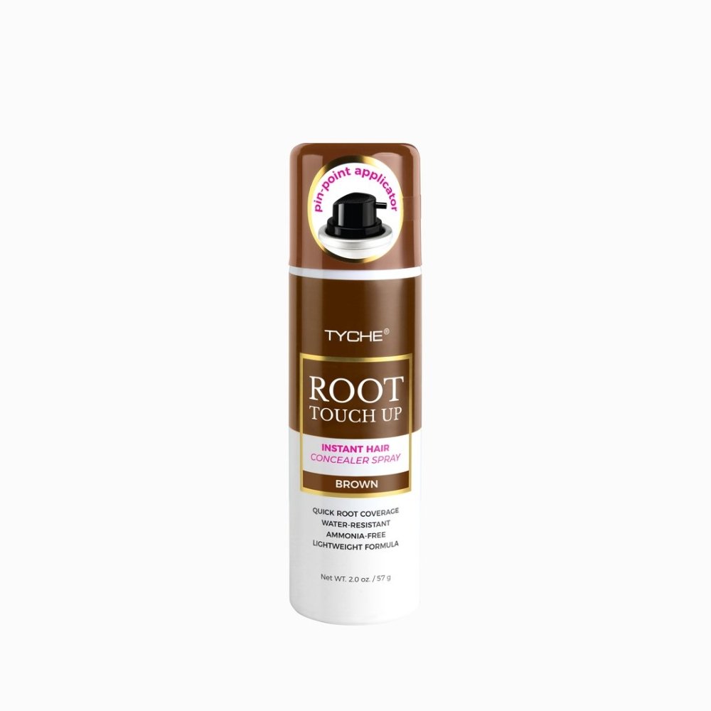 Glamour Us_Tyche_Hair_Root Touch Up Instant Hair Concealer Spray_Brown_HLTU03 The best affordable Latina and Mexican makeup, beauty and cosmetics supply store in Chula Vista, San Diego
